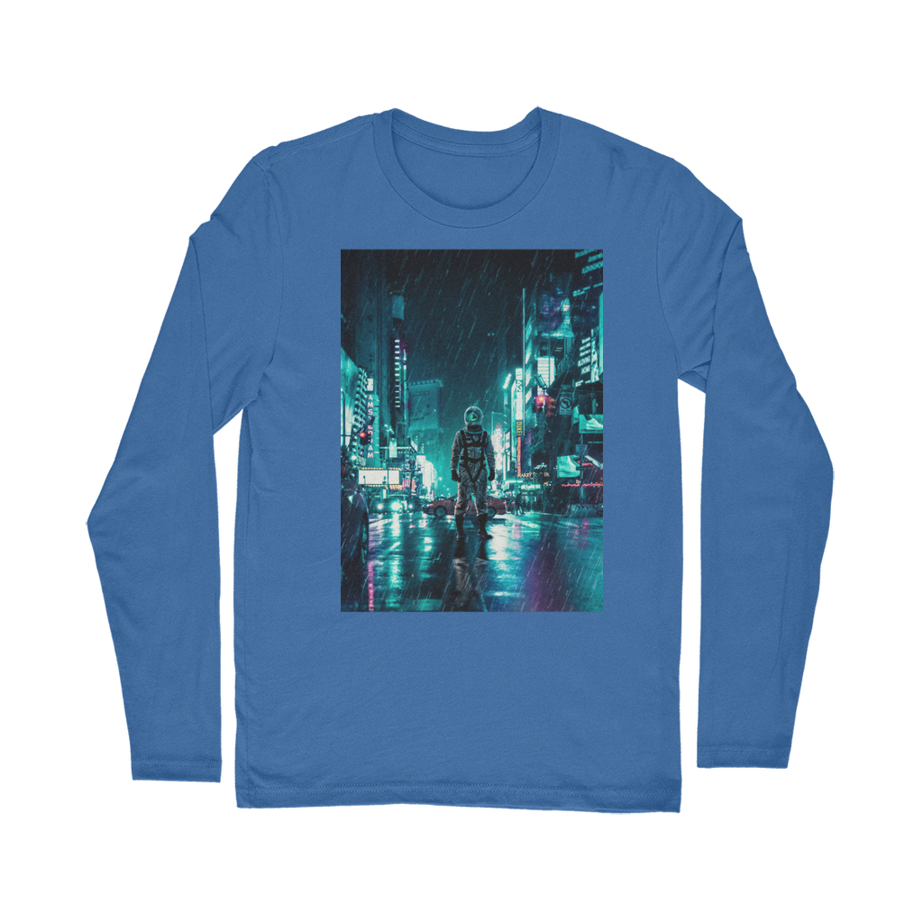 VIRGIN TEEZ Long sleeves T-shirt Royal / Unisex / S Another Rainy Night Classic Long Sleeve T-Shirt