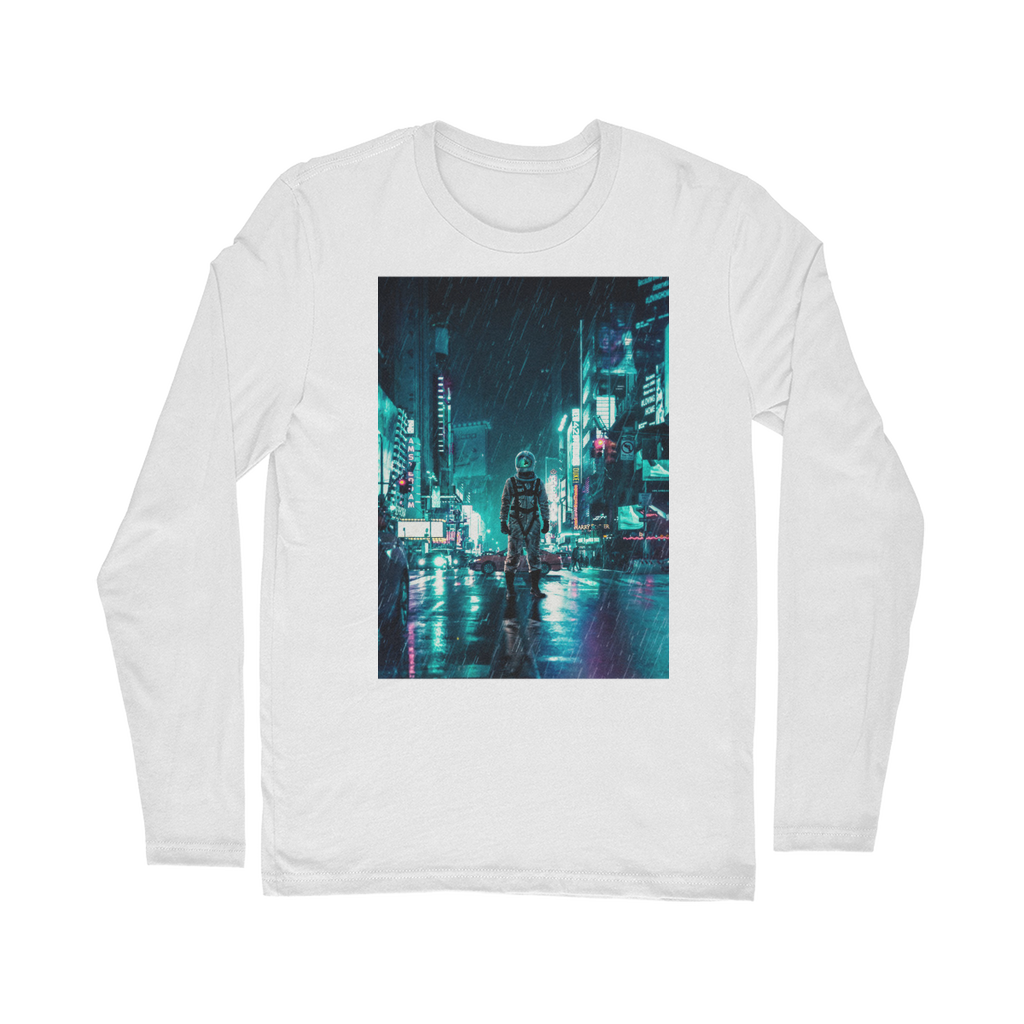 VIRGIN TEEZ Long sleeves T-shirt White / Unisex / S Another Rainy Night Classic Long Sleeve T-Shirt