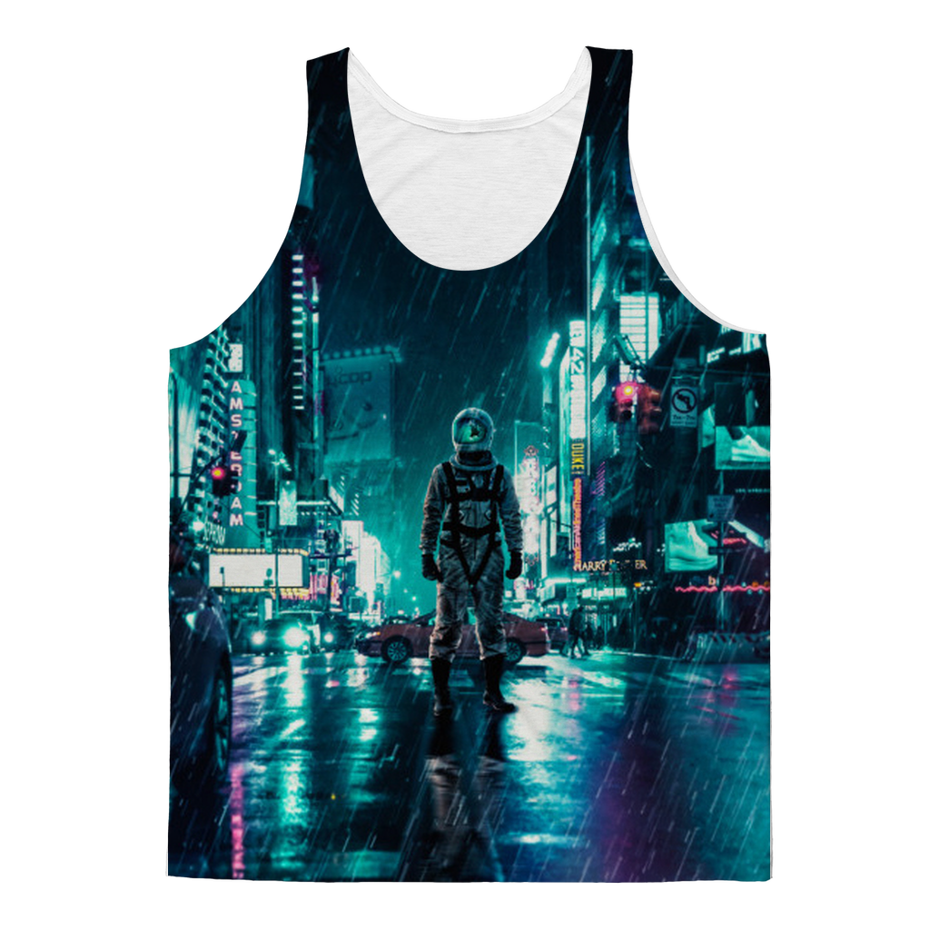 VIRGIN TEEZ Tank Top XS Another Rainy Night Classic Sublimation Adult Tank Top