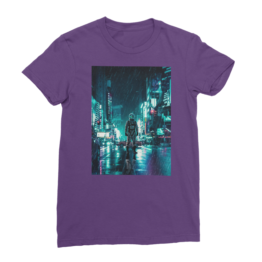 VIRGIN TEEZ Women T-Shirt Purple / Female / S Another Rainy Night Classic Women's T-Shirt