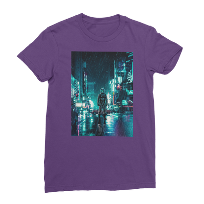 VIRGIN TEEZ Women T-Shirt Purple / Female / S Another Rainy Night Classic Women's T-Shirt