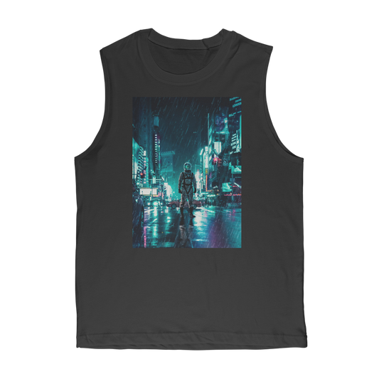 VIRGIN TEEZ Tank Top Black / Unisex / S Another Rainy Night Premium Adult Muscle Top