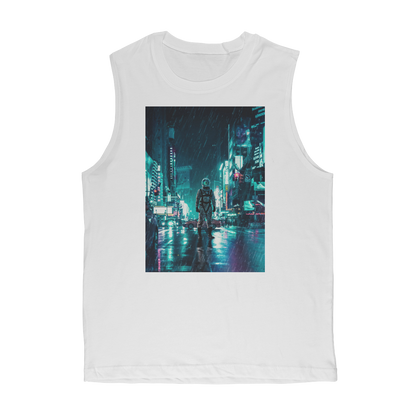 VIRGIN TEEZ Tank Top White / Unisex / S Another Rainy Night Premium Adult Muscle Top