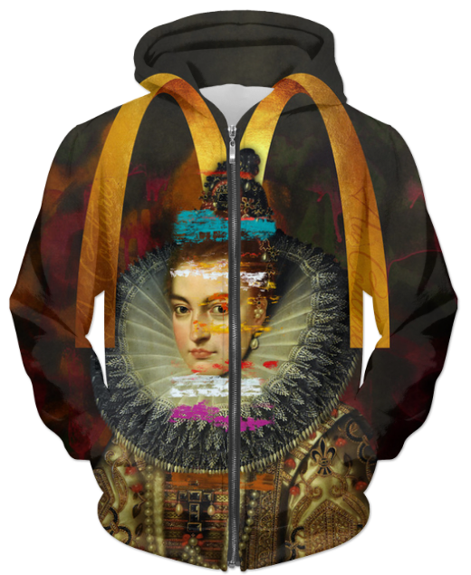 Virgin Teez Sublimation Hoodie Small Au Couture UNISEX ZIP HOODIE