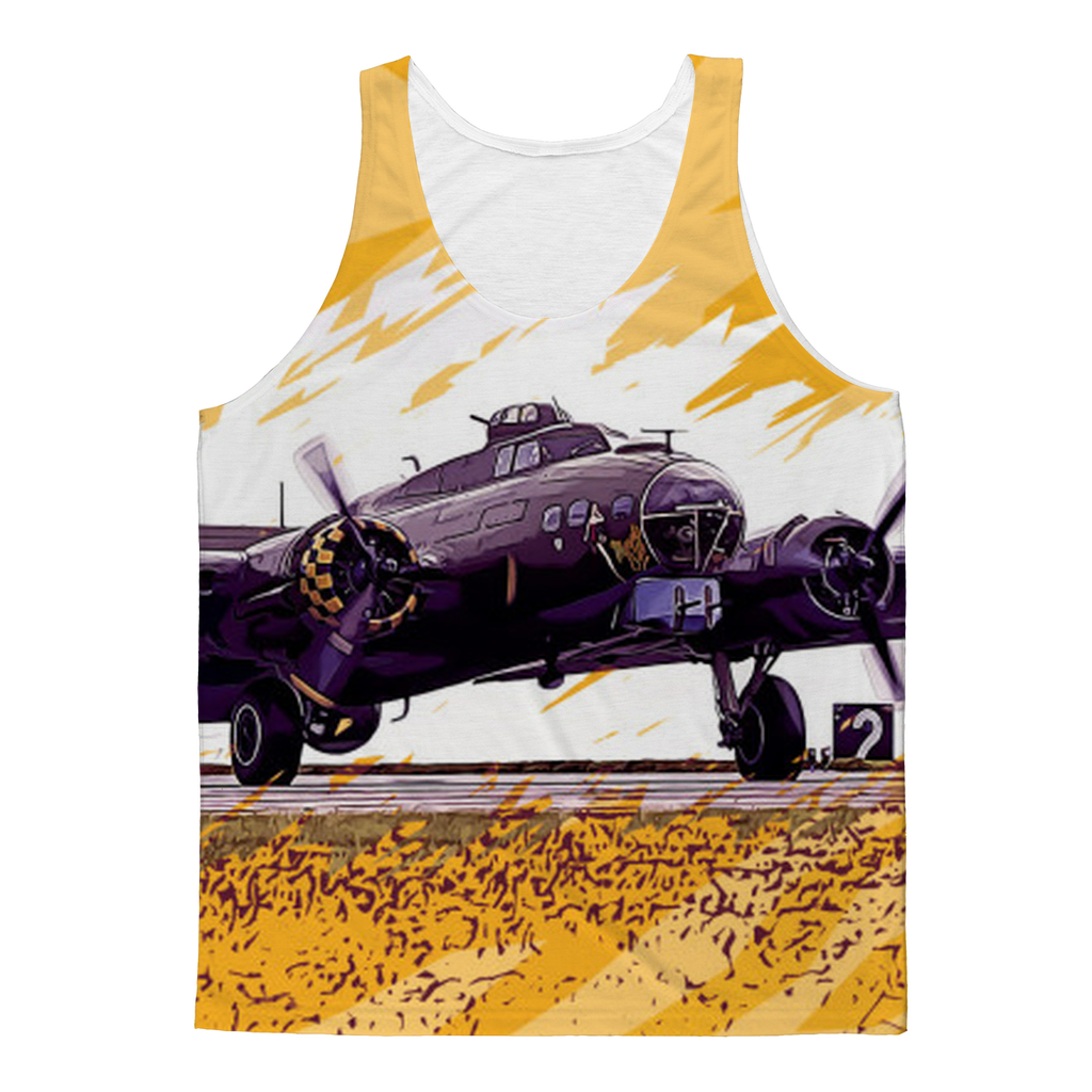 VIRGIN TEEZ Tank Tops XS B-17 Flying Fortress Classic Sublimation Adult Tank Top