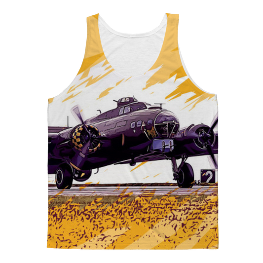 VIRGIN TEEZ Tank Tops XS B-17 Flying Fortress Classic Sublimation Adult Tank Top