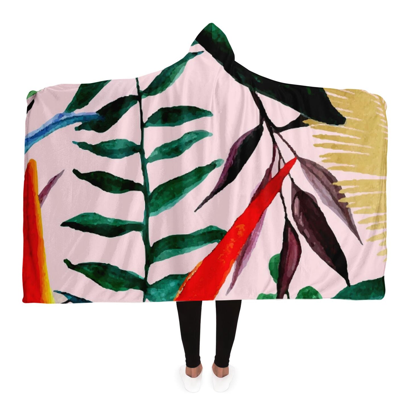 Tropical Garden PosterHooded Blanket