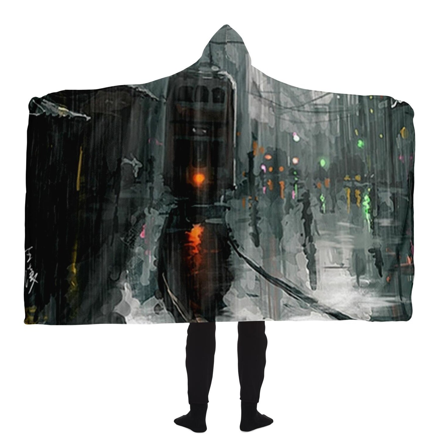 The City Hooded Blanket