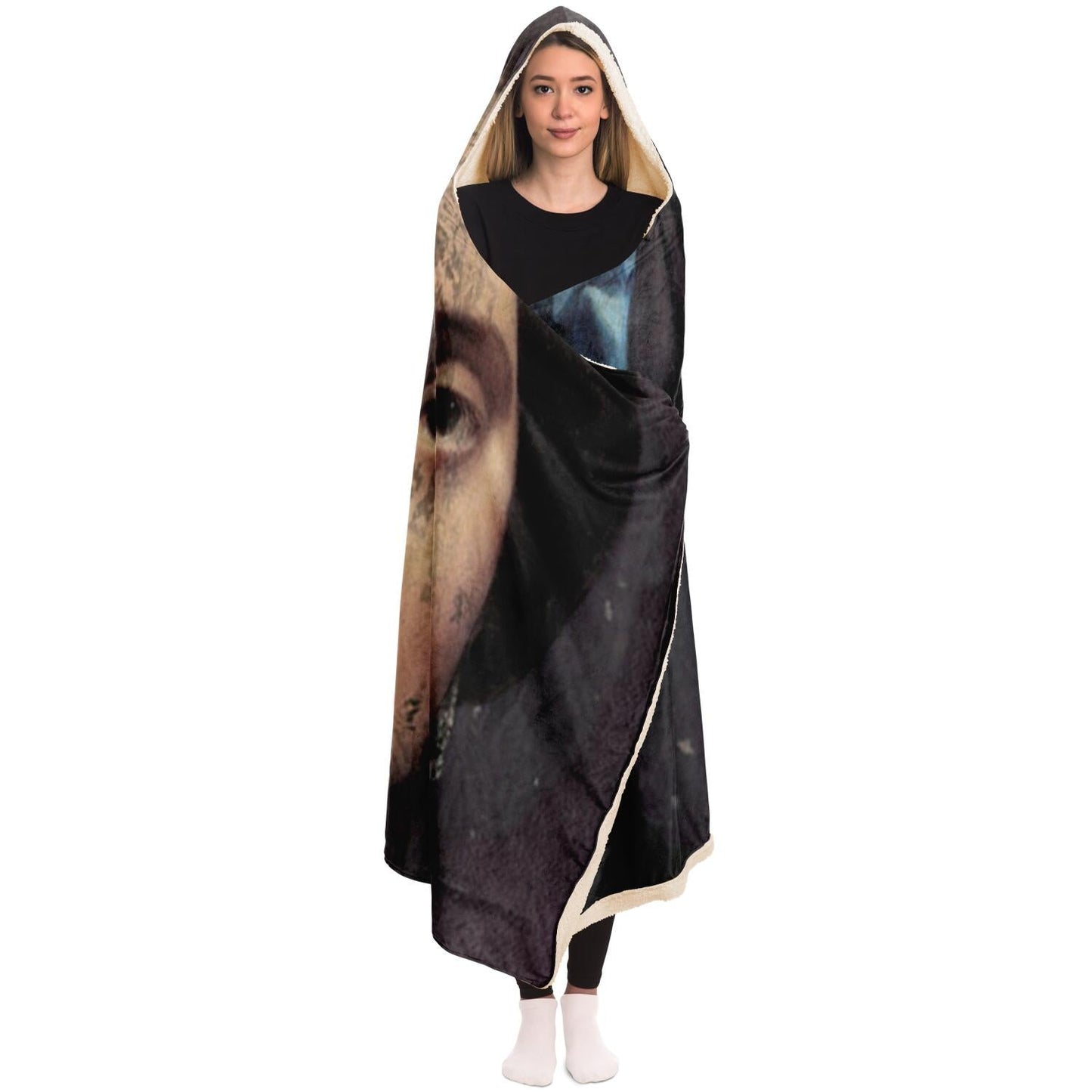 Collage Hooded Blanket