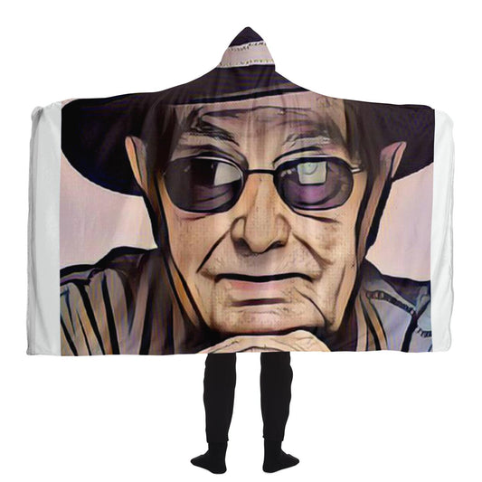 Portrait photo of Manoel de Oliveira, Portuguese film director Kid's sweater Hooded Blanket