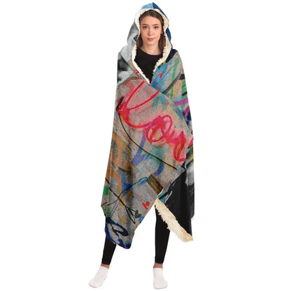 Griet Street Art Hooded Blanket