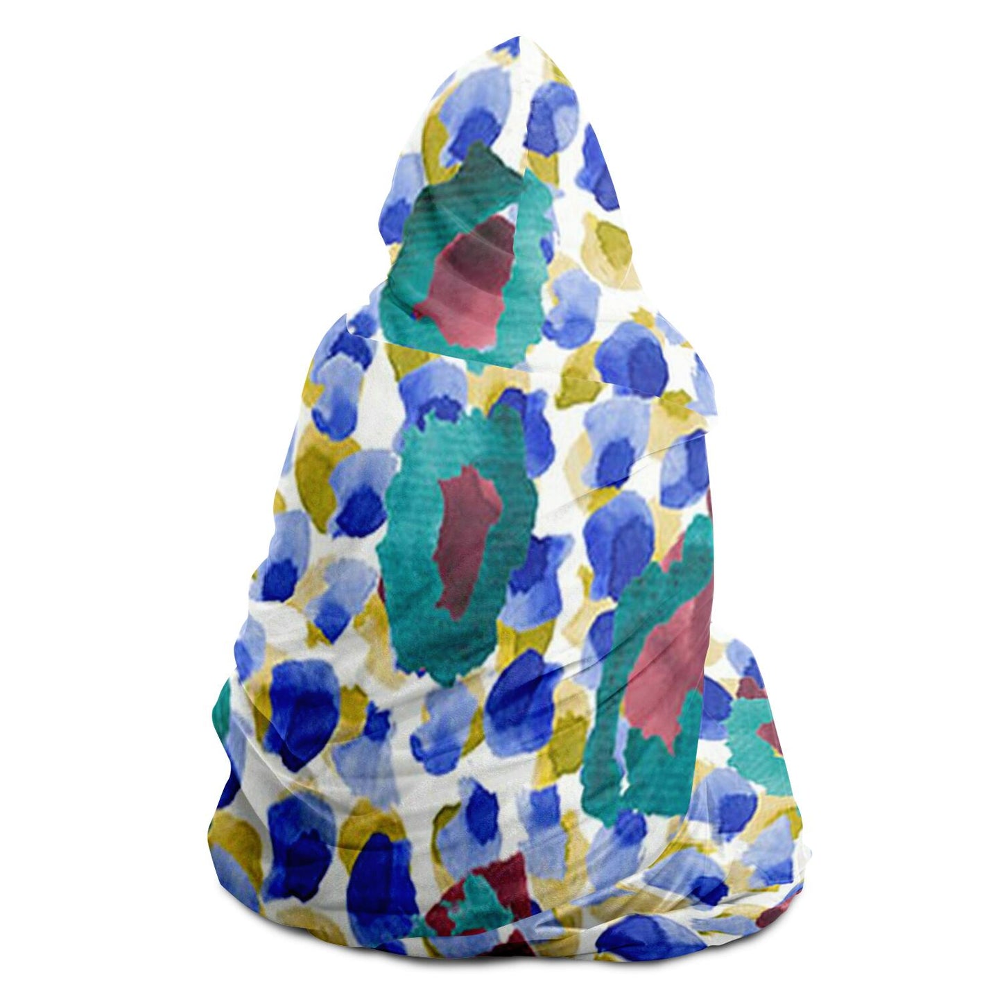 Abstract Pattren Hooded Blanket