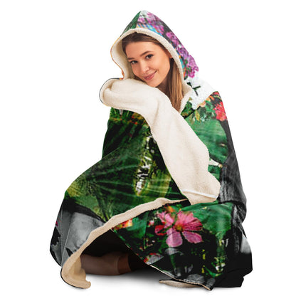 Chelsea Flowers Hooded Blanket