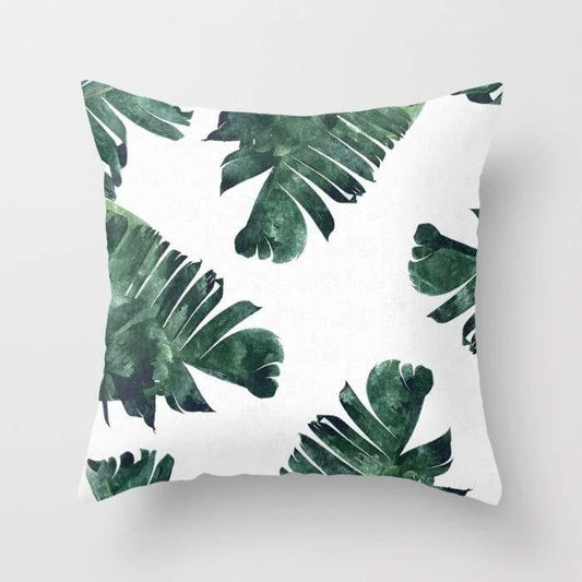 The Pillow pillows 16" x 16" Banana Leaf Watercolor Pattern Cushion/Pillow