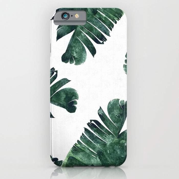 Threadless Mobile Cover iPhone 7 Banana Leaf Watercolor Pattern Mobile Cover