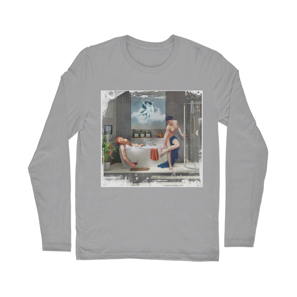 VIRGIN TEEZ Long sleeves T-shirt Light Grey / Unisex / S Bathtime Classic Long Sleeve T-Shirt