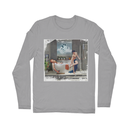 VIRGIN TEEZ Long sleeves T-shirt Light Grey / Unisex / S Bathtime Classic Long Sleeve T-Shirt