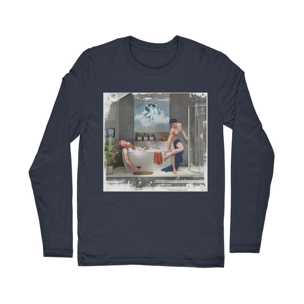 VIRGIN TEEZ Long sleeves T-shirt NAVY / Unisex / S Bathtime Classic Long Sleeve T-Shirt