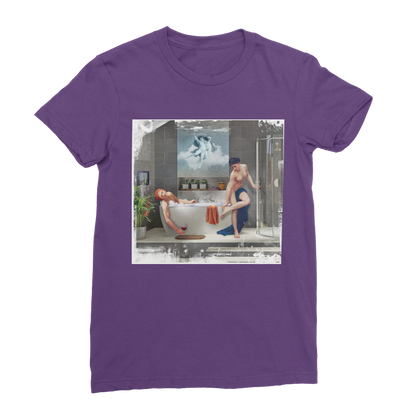 VIRGIN TEEZ Women T-shirt Purple / Female / S Bathtime Classic Women's T-Shirt