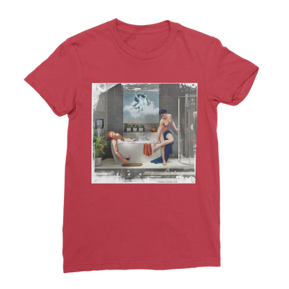 VIRGIN TEEZ Women T-shirt Red / Female / S Bathtime Classic Women's T-Shirt