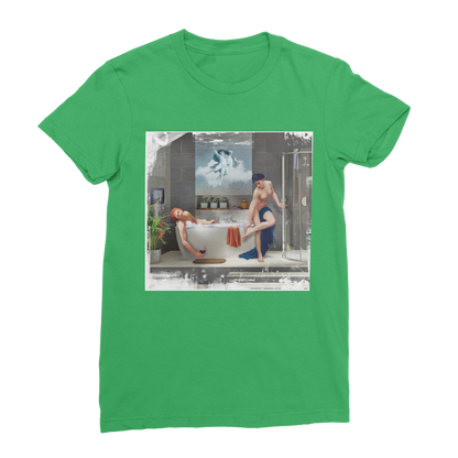 VIRGIN TEEZ Women T-shirt Irish Green / Female / S Bathtime Classic Women's T-Shirt