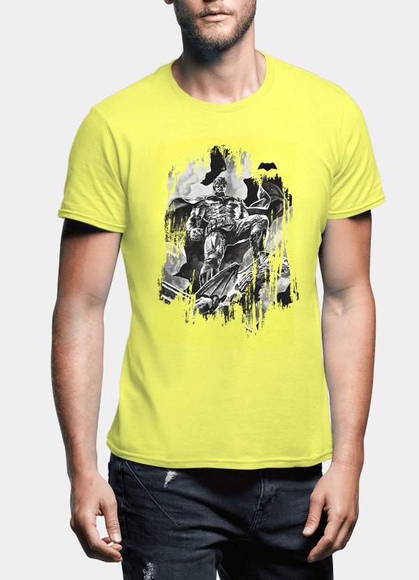 M Nidal Khan T-Shirt Small / Yellow Batman Black T-shirt