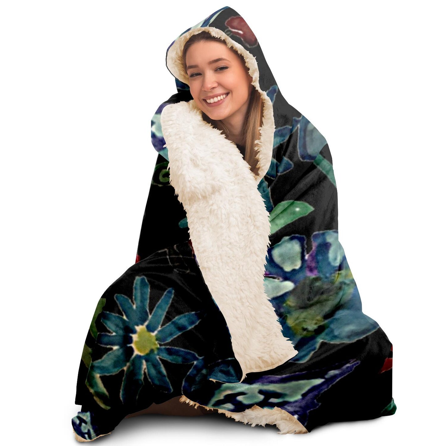 Animal Pattern Hooded Blanket