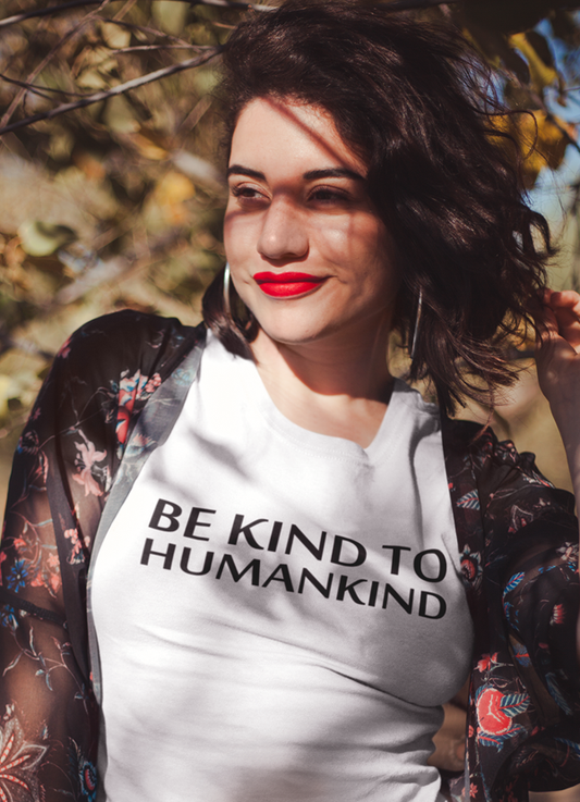 Virgin Teez Women T-Shirt Be Kind To Humankind Women T-shirt