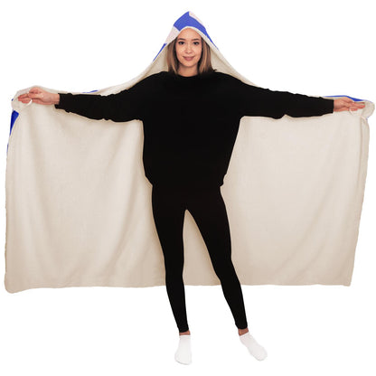 Abstract Pattren Hooded Blanket