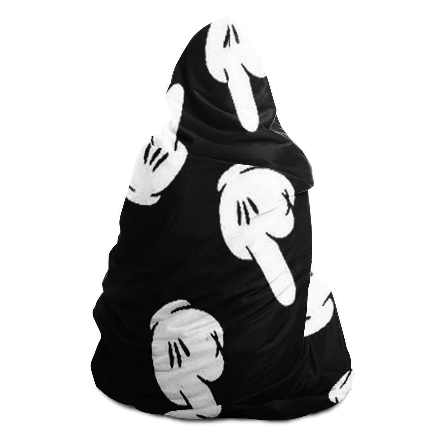 Abstract Pattren Hooded Blanket