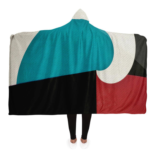 The Black Wave Hooded Blanket