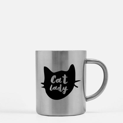 Cat Gold & Silver Mug