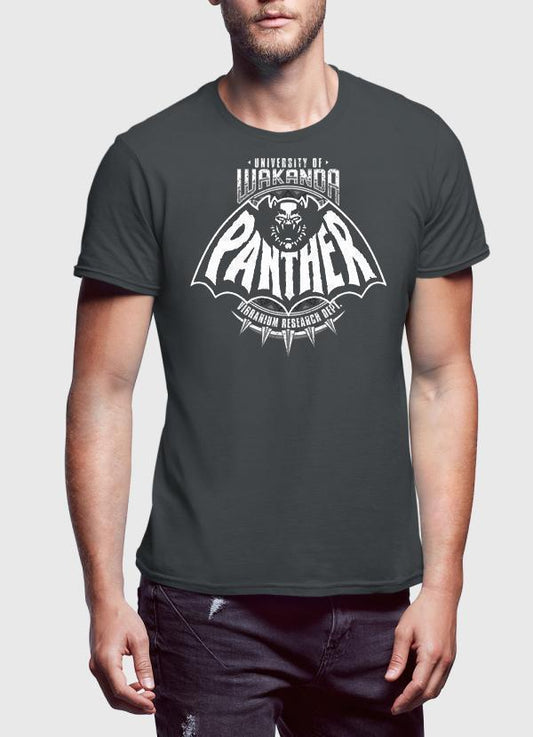 M Nidal Khan T-SHIRT SMALL Black Panther Charcoal T-shirt