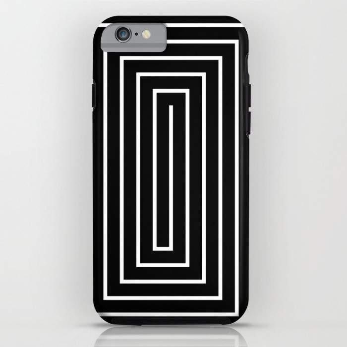 Threadless Mobile Cover iPhone 7 Black & White Spiral Mobile Cover