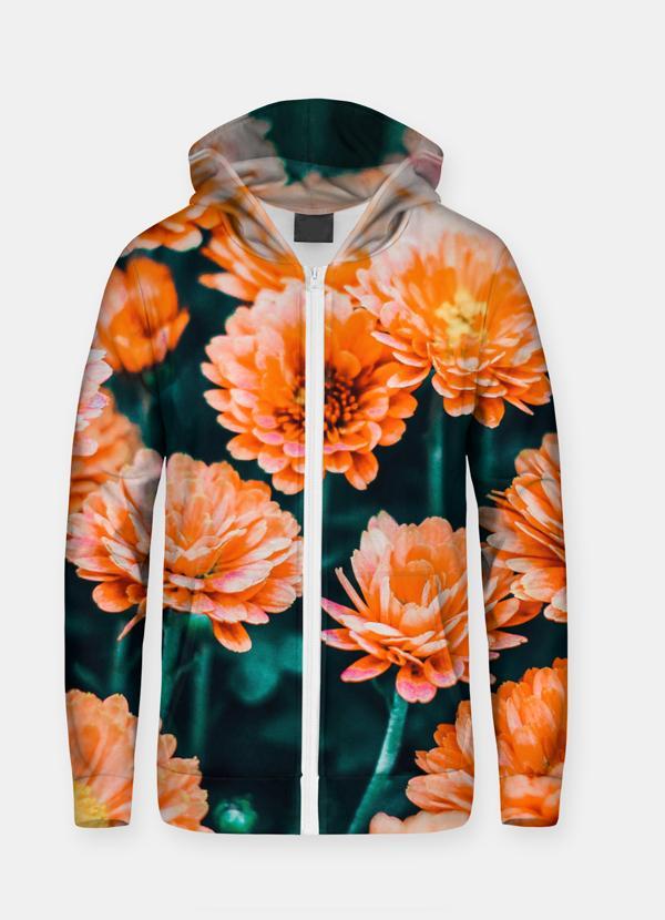 Virgin Teez Sublimation Hoodie Bloom UNISEX ZIP HOODIE