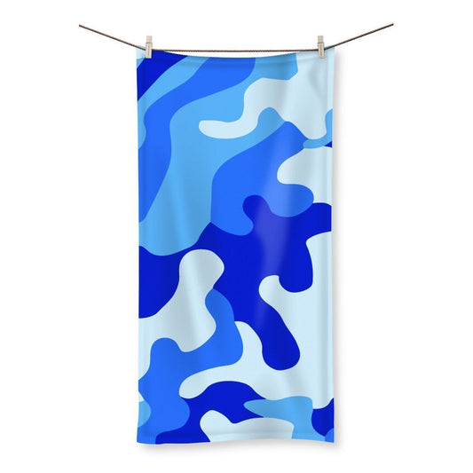 kite.ly Homeware 19.7"x39.4" Blue Camo 1 Beach Towel