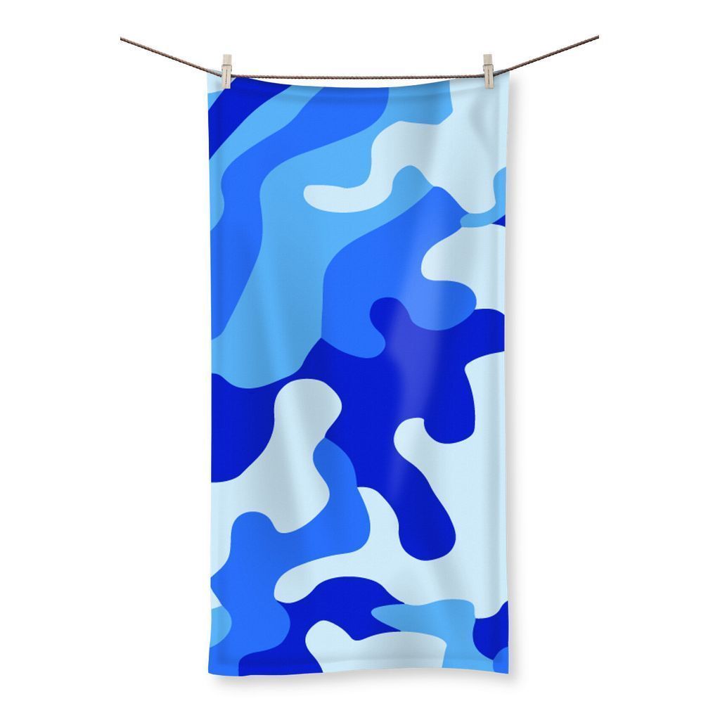 kite.ly Homeware 27.5"x55.0" Blue Camo 1 Beach Towel