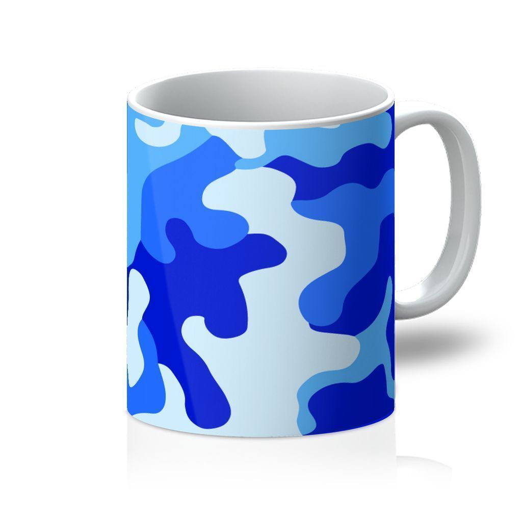 VIRGIN TEEZ Homeware 11oz Blue Camo 1 Mug