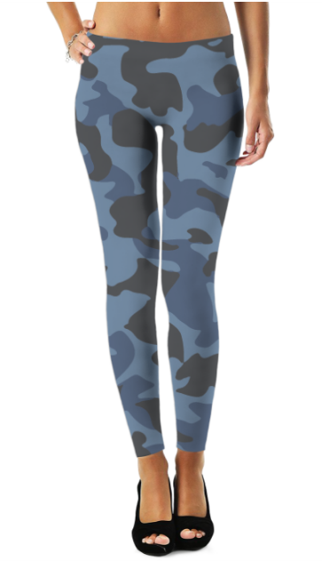 Virgin Teez Leggings Small Blue Camo 2 Legging