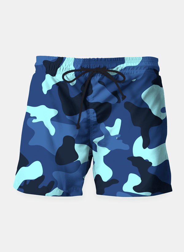 Ayaz Ahmed Shorts SMALL (28"-18") Blue marine army camo camouflage pattern Shorts