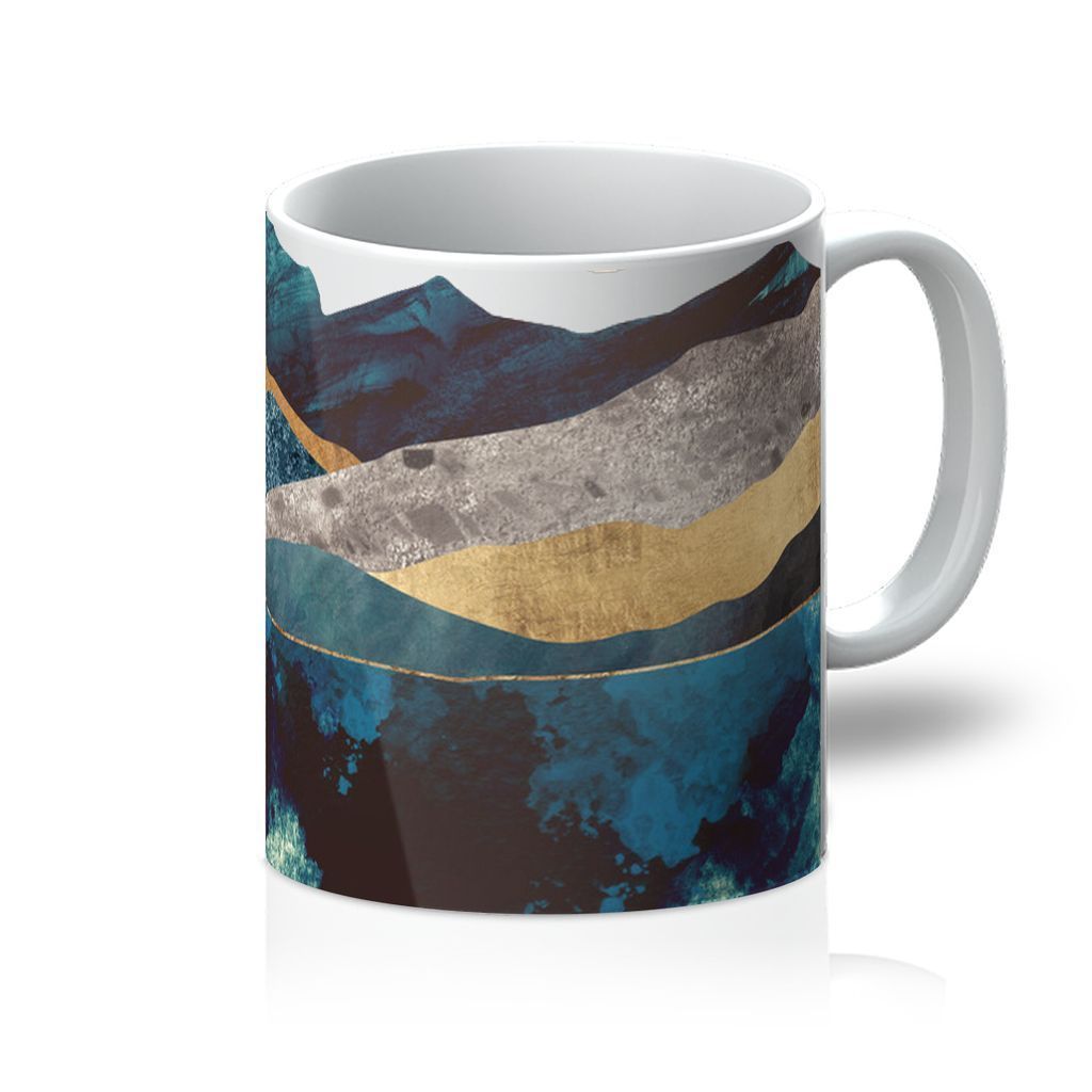 VIRGIN TEEZ Homeware 11oz Blue Mountain Reflection Mug