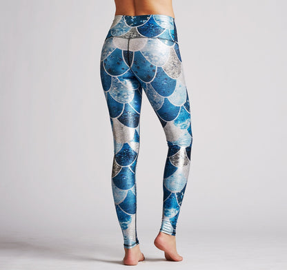 Virgin Teez Leggings Blue Pattern Legging