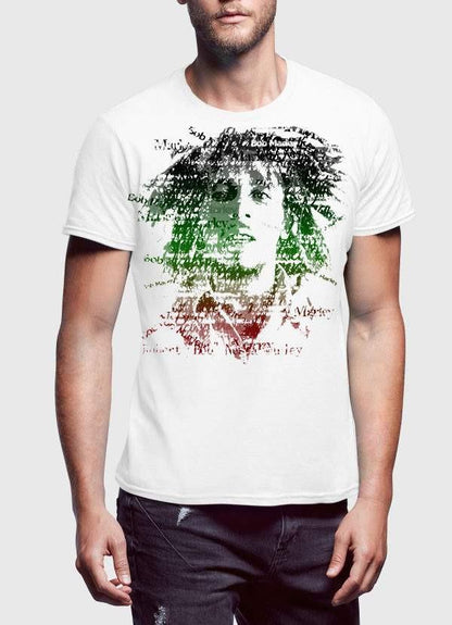 Bob Marley T-SHIRT Small / Black Bob Marley Amplified Depth Black Half Sleeve Men T-Shirt