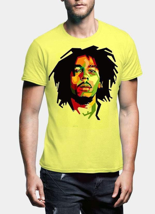 Bob Marley T-SHIRT Small / Black Bob Marley Be Happy Half Sleeve Men T-Shirt