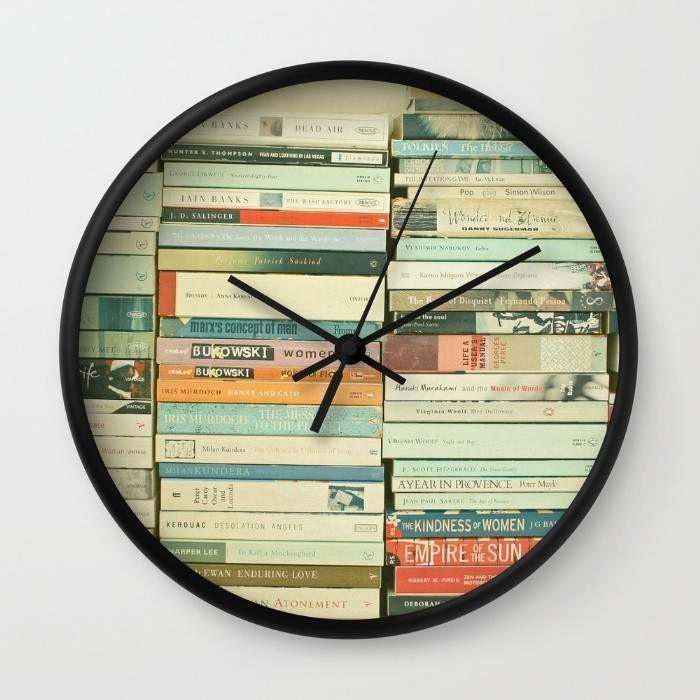 Dany Designs Wall Clock White Bookworm Wall clock