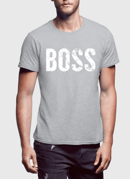 Virgin Teez T-shirt SMALL / Black Boss Half Sleeves T-shirt