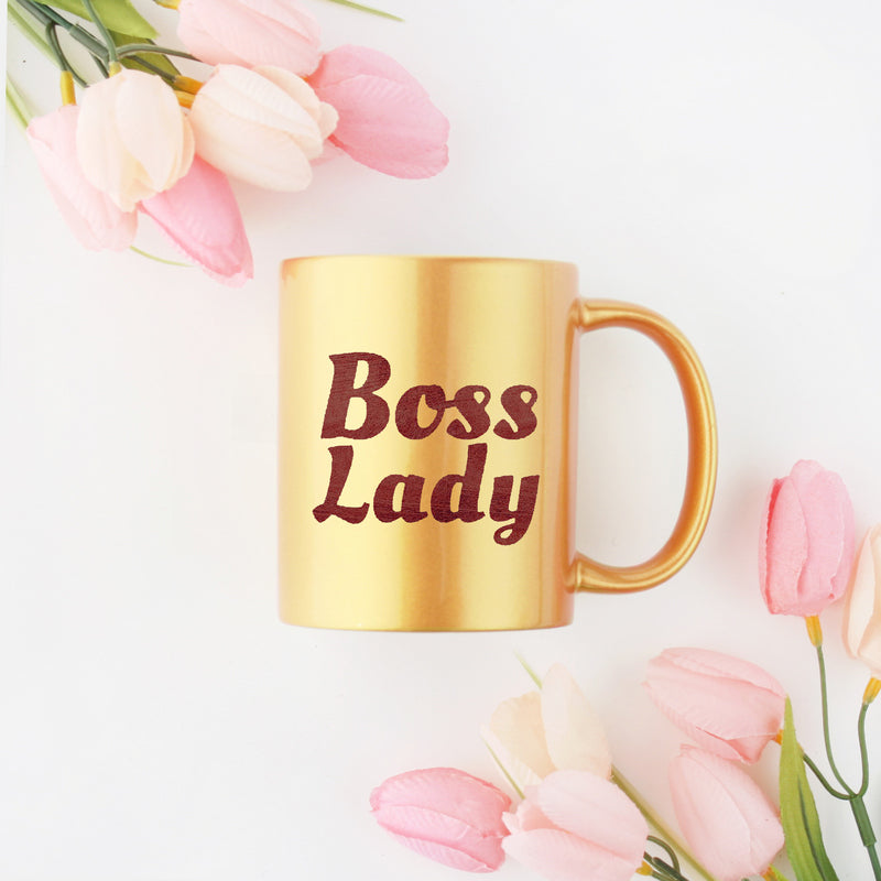 Boss Lady Gold & Silver Mug