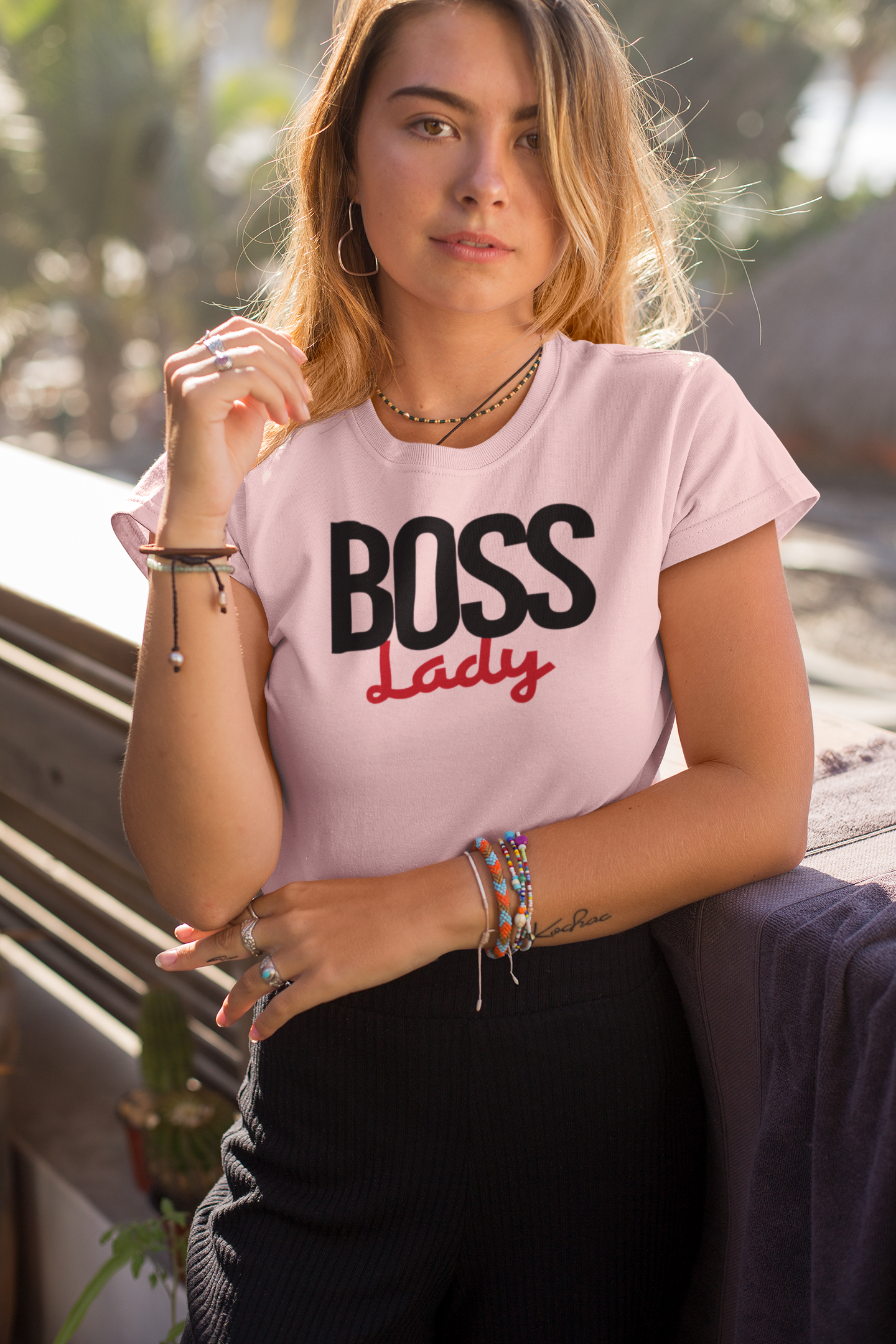 Virgin Teez Women T-Shirt Boss Lady  Women T-shirt