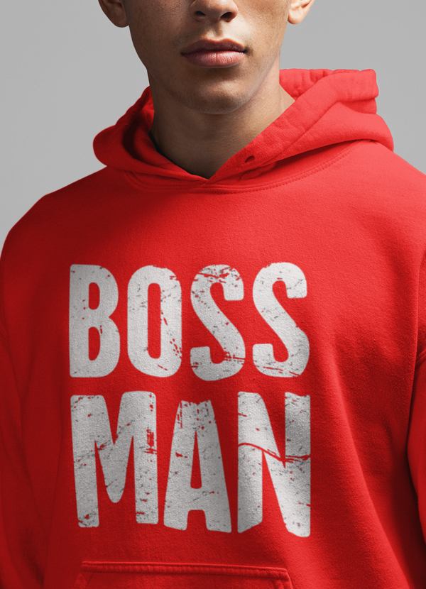 Virgin Teez Pull Over Hoodie Small Boss Man Hoodie