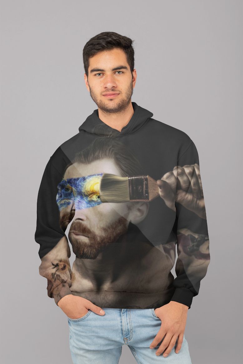 Brush stroke UNISEX Sublimation Hoodie